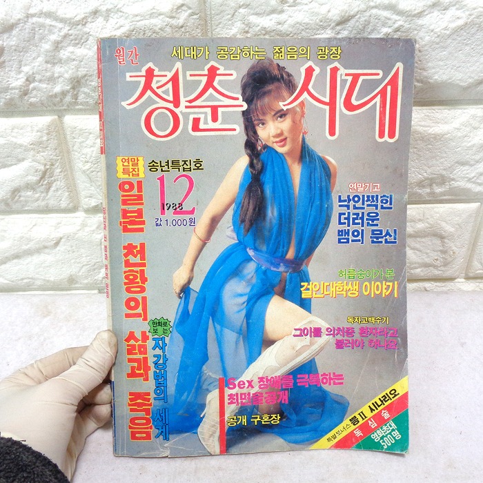1988년 12월호 월간 청춘시대 월간잡지 80년대 옛날잡지 80년대 성인잡지