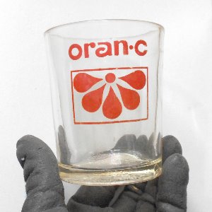 80년대 오란씨 컵1점 옛날컵 옛날유리컵 수집용유리잔