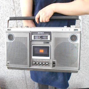 중고 소니 카세트 라디오 옛날라디오 빈티지 라디오