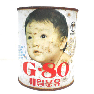 G-80 매일분유 빈깡통/분유통/옛날분유깡통/근대사/옛날물건/6080/옛날서울분유깡통/서울 분유통