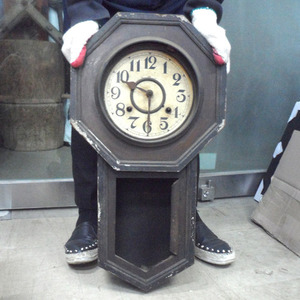 낡은 오래된 괘종시계/골동 시계/괘종시계/옛날물건/벽시계/근대사/빈티지 시계/시계/괘종 시계