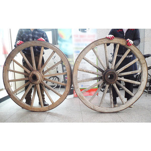 한국 마차바퀴 한쌍(지름115cm)/나무바퀴/대형수레바퀴/인테리어/엔틱소품/정원용품/수레바퀴